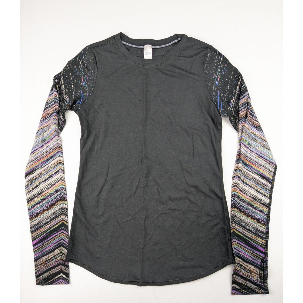 Ivivva Black/Mulicolor LS Shirt